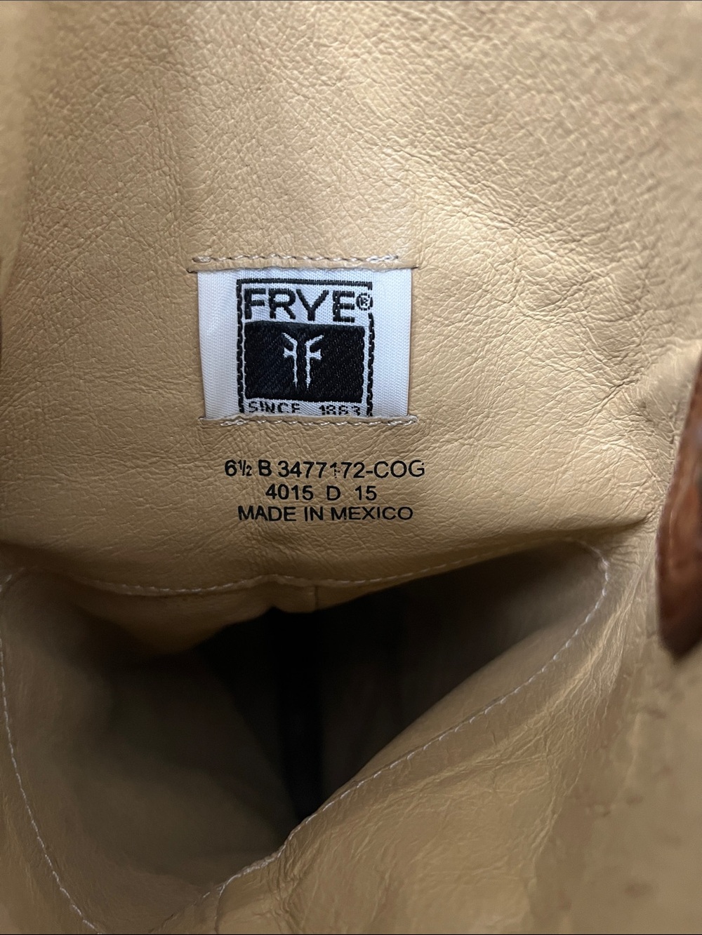 Frye Cara Boots in Cognac Leather - Size 6.5 B - Picture 2 of 16